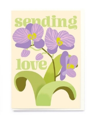 Send Love Orchid Love Card