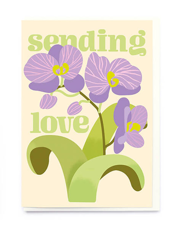 Send Love Orchid Love Card