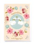 Swans Wedding Card