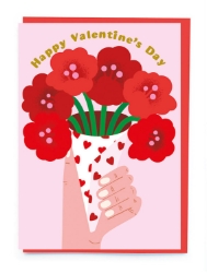 Flowers Valentines Day Card