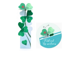 Good Luck Pop Up Bookmark