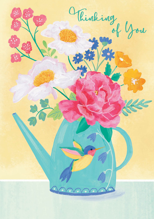 Paper Rose - Vase Thinking Of You Card #PR66567