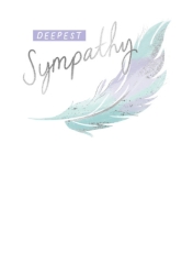 Feather Sympathy Card