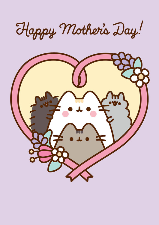 PUSHEEN Mother's Day Card