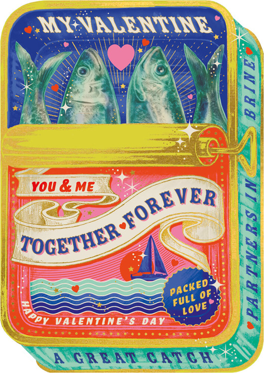 Partners In Brine Valentine's Day Card