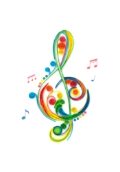 Music Quill Blank Card