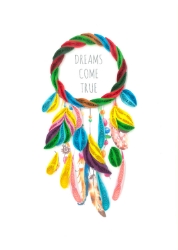 Dreams True Quill Blank Card