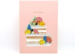Flower Cake Quill Birthday Card