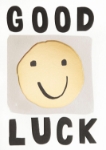 Smiley Face Good Luck Card