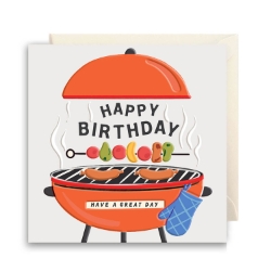 BBQ Veggies Birthday Card