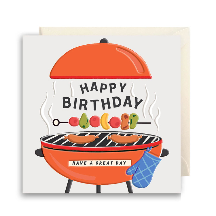 BBQ Veggies Birthday Card