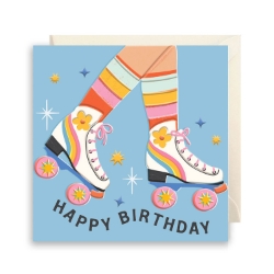 Roller Skates Birthday Card