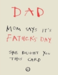 Mom Card Father's Day Card