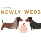 Newly Weds Dogs Wedding Card