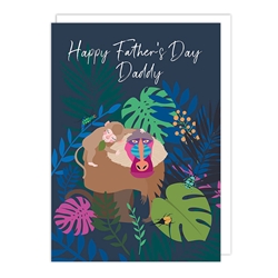Monkeys Fathers Day Card 