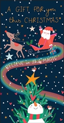 Believe in Magic Money Wallet - Christmas Card Christmas