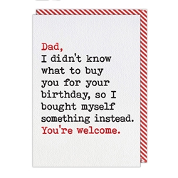 Dad Welcome Birthday Card 
