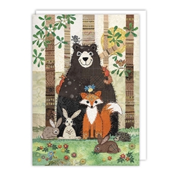 Bear and Friend Blank Card 