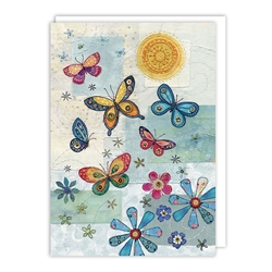 Summer Butterfly Blank Card 