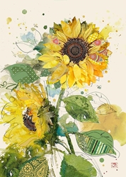 Sunflowers Blank Card 