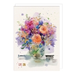 Orange Roses Blank Card 