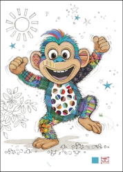 Miguel Monkey Blank Card