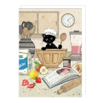 Baker Cat Blank Card 
