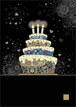 Decorative Cake Birthday Card 