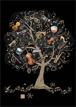 Music Tree - Blank Card 