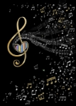 Music Clef Blank Card 