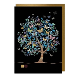 Butterfly Tree Blank Card 