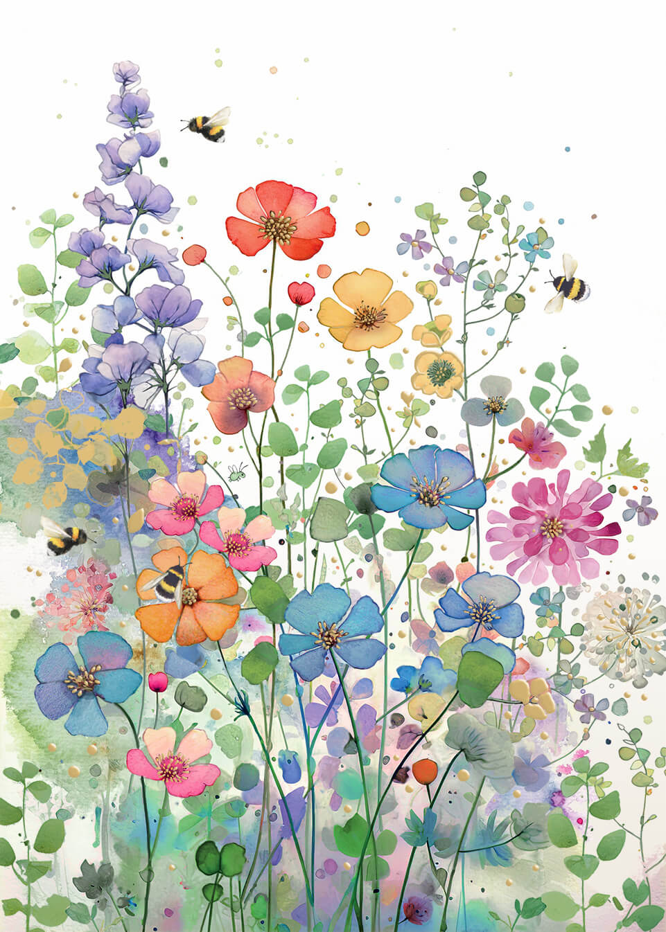 Floral Meadow Blank Card