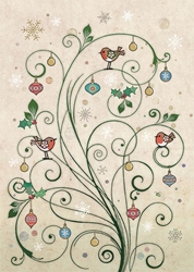 Robin Vine Christmas Card Christmas