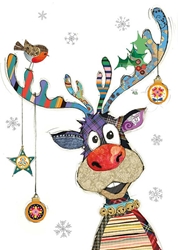 Rudolph Baubles Christmas Card Christmas