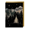 Mountain Trees Christmas Card Christmas