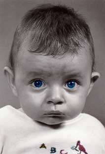 Baby Blue Eyes Birthday Card 