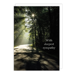 Light Trees Sympathy Card 