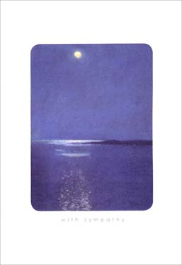 Moonlit Night Sympathy Card 