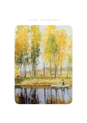 Yellow Trees Sympathy Card 