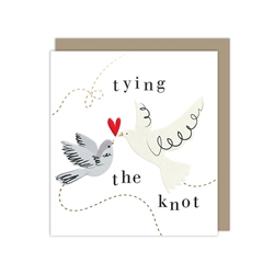 Tying Knot Wedding Card 