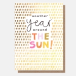 Birthday Year Sun Greeting Card