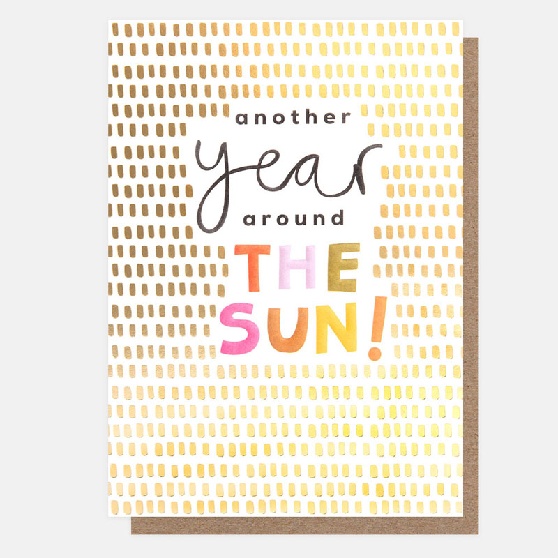 Birthday Year Sun Greeting Card