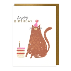 Party Cat Birthday Card 