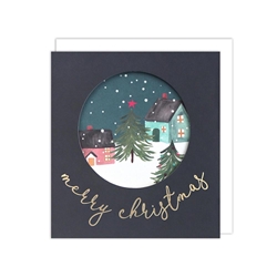 Cutout Tree Christmas Card Christmas