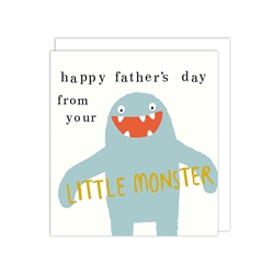 Little Monster Fathers Day Card 