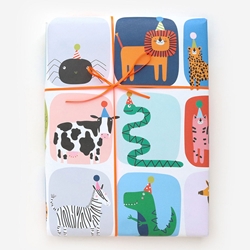 Party Animals Sheet Gift Wrap 