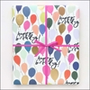 Balloons Birthday Sheet Gift Wrap 
