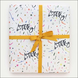 Happy Birthday Sheet Gift Wrap 