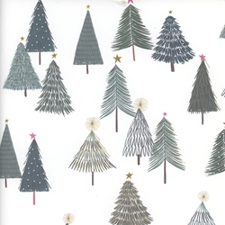 Trees Christmas Sheet Gift Wrap Christmas