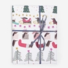Sleigh Dog Foiled Christmas Sheet Gift Wrap 